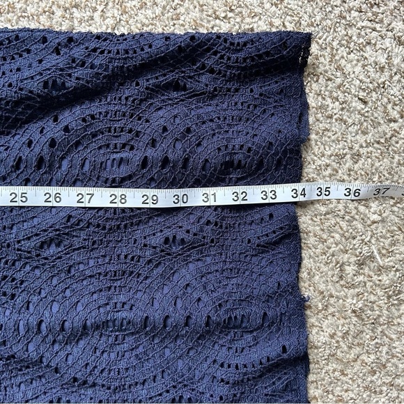 🦋 Maggy London Blue Lace Cap Sleeve Mini Shift Dress Size 6 - Picture 5 of 6